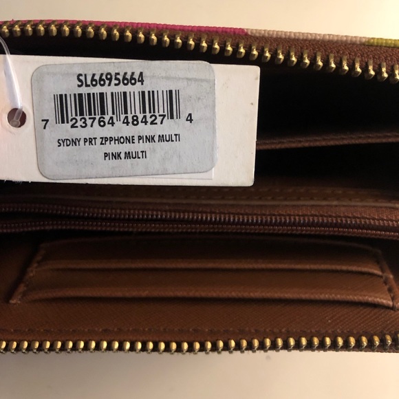 Multi-Color Pink Fossil Wallet - Picture 4 of 4